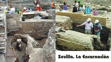Sevilla. Encuentran más de quinientas lucernas romanas en las excavaciones de la Encarnación