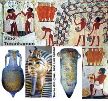 Los faraones egipcios disfrutaron del vino tinto